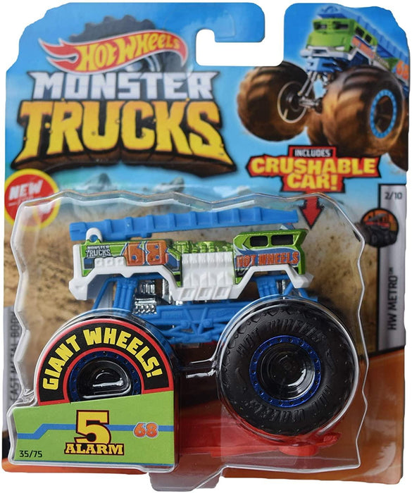 Hot Wheels Monster Truck 5 Alarm Crushable Truck