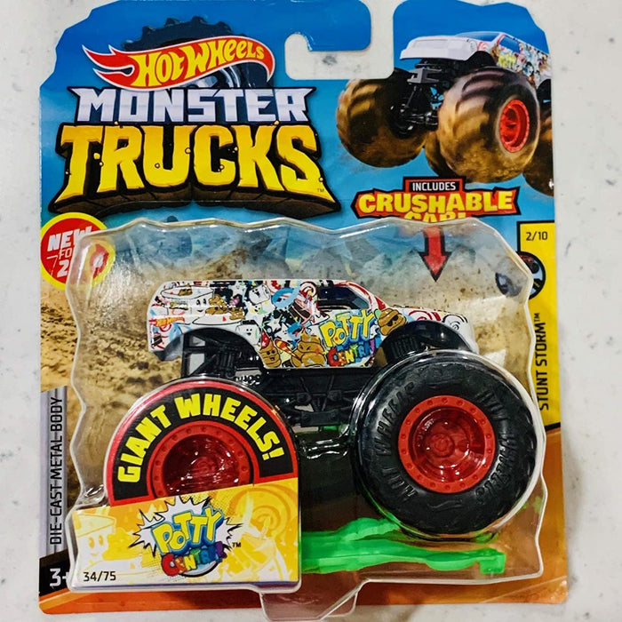 Hot Wheels Monster Truck Potty Central Crushable Truck