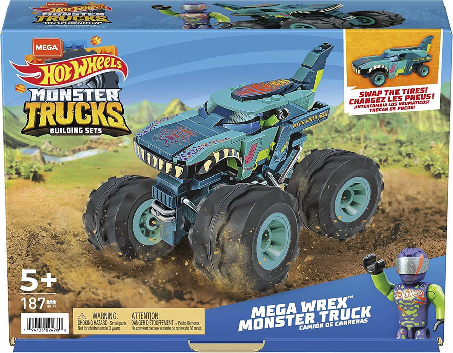 Hot Wheels Monster Trucks Mega Wrex MegaBloks Set