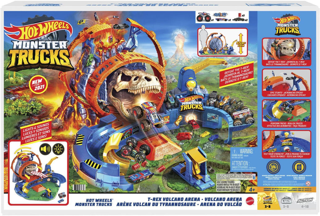 Hot Wheels T-Rex Volcano Arena Playset