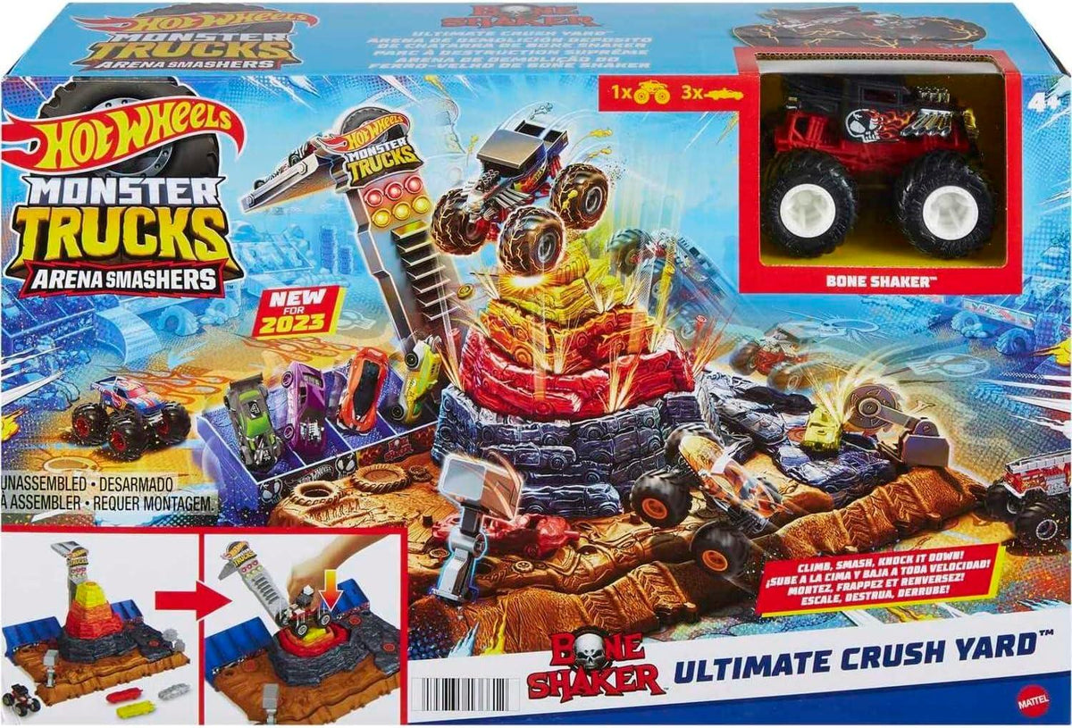 Hot Wheels Ultimate Crush Yard Monster Truck Playset — Adventure 