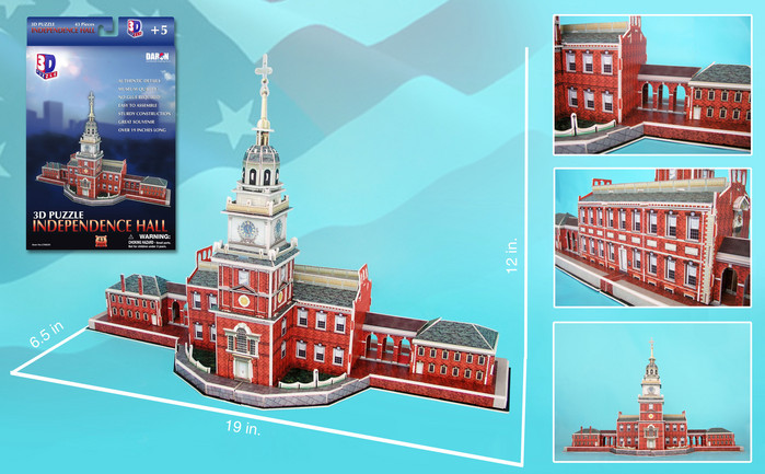 INDEPENDENCE HALL 3D PUZZLE