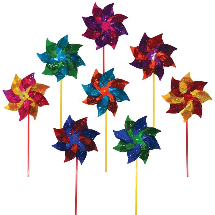 In the Breeze Classic Mylar Pinwheel Spinner 8" (asst colors)