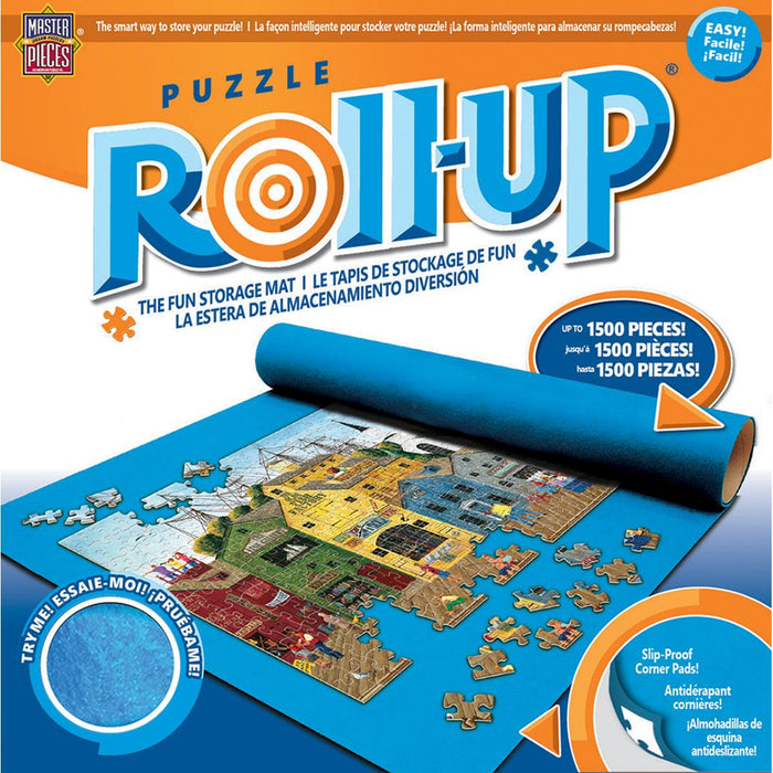 JIGSAW PUZZLE ROLL AND STOW BOX, 8-INCH