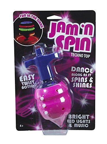 Jam'n Spinnig Top with LED and Sound (Colors will Vary)