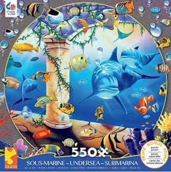 Jeff Wilkie-Undersea Dolphin 550pc Puzzle