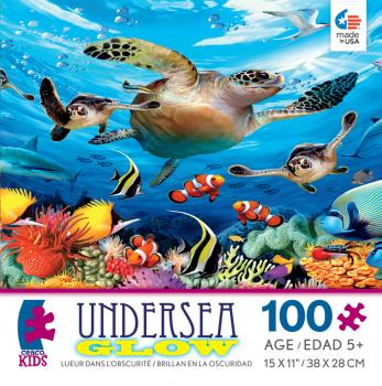 Journey of the Sea Turtles 100pcs Glow-in-the-Dark