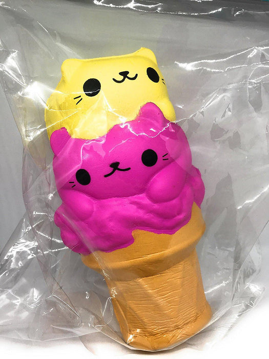 Jumbo Animal Pal Yellow and Pink Cone Cat