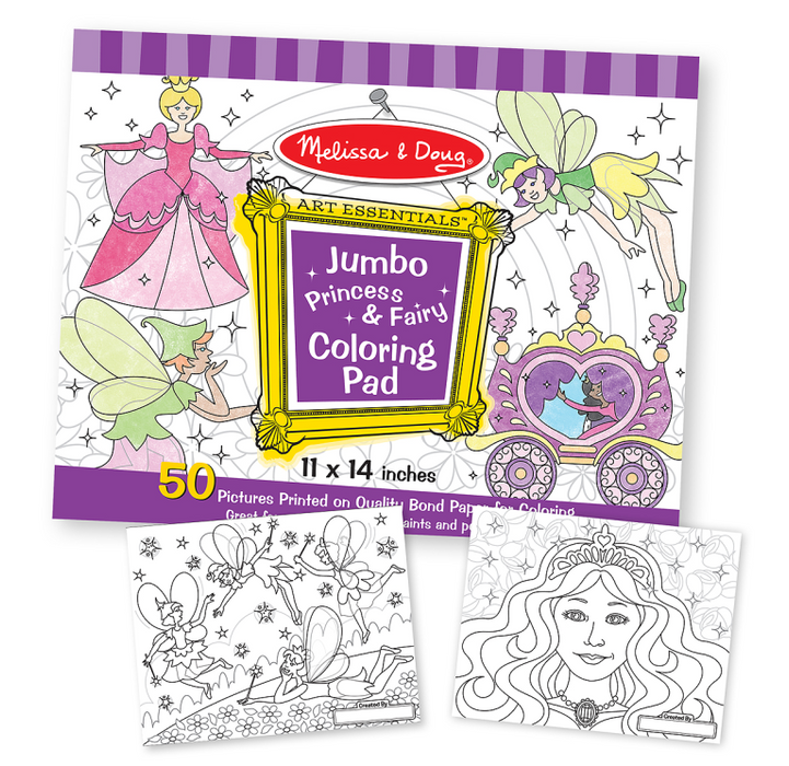 Jumbo Coloring Pad - Princess