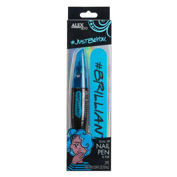 # Just Be You Nail Pen and File Blue