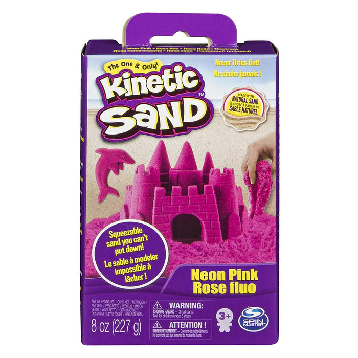 Kinetic Sand 8oz-Neon Pink