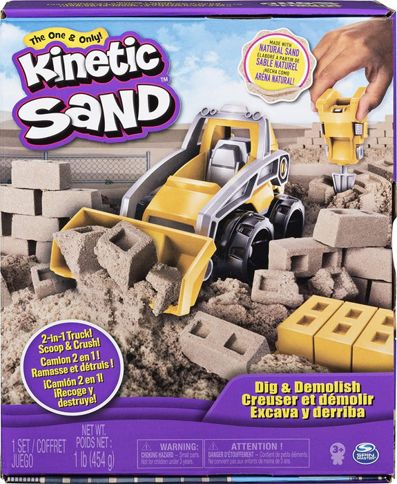 Kinetic Sand, Dig & Demolish Truck Playset