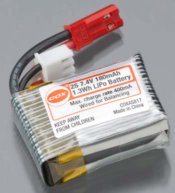 LIPO BATTERY 2S 7.4V 180MAH