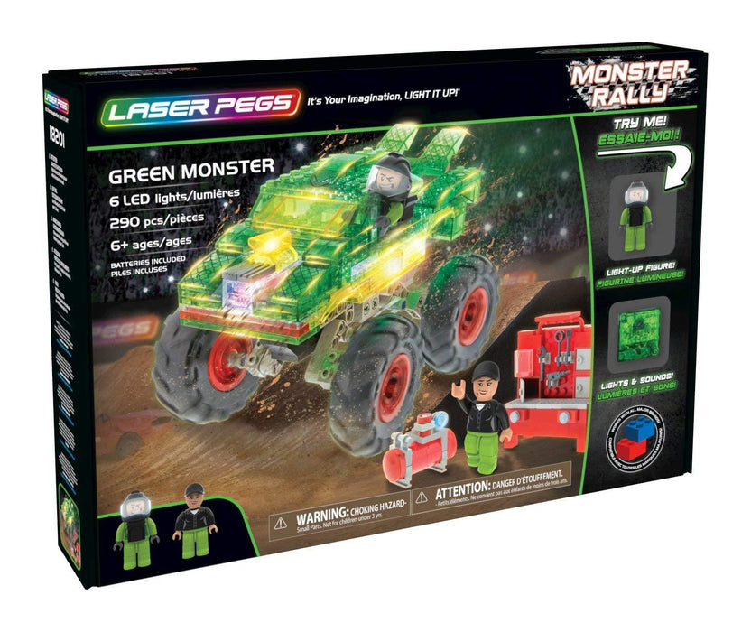 Laser Pegs- Green Monster Brick Set — Adventure Hobbies Toys