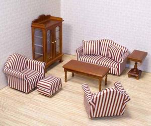 Living Room Furniture for Victorian Dollhouse