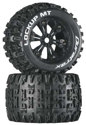 Lockup MT 3.8 Mounted Black Tires (2)