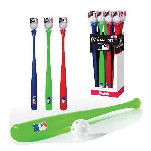 MLB Authentic Plastic Bat & Ball Display