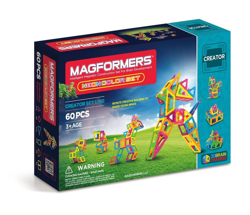 Magformers Magentic Neon 60PC SET Catalog 63110