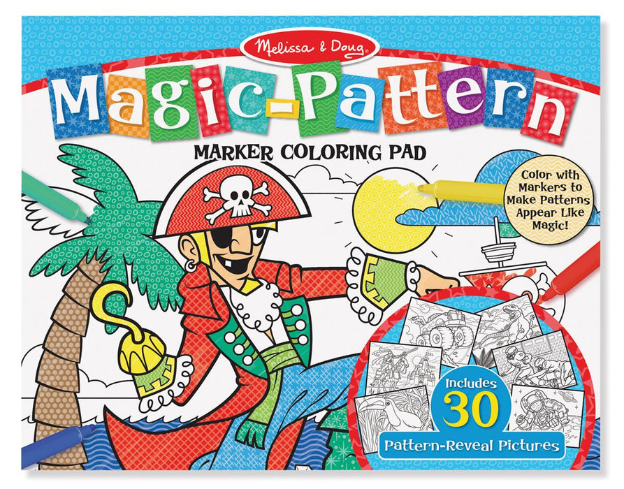 Magic Patterns Coloring Pad Blue