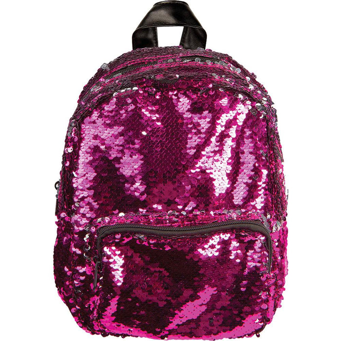 Magic Sequin Mini Backpack Pink/Silver