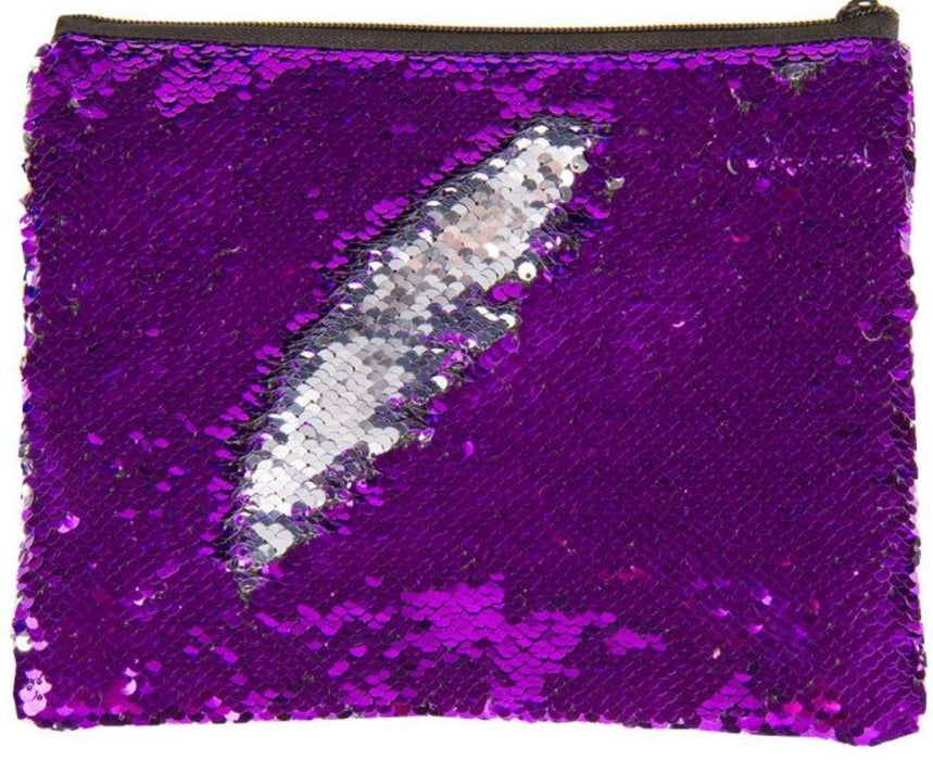 Magic Sequin Pouch Purple/Silver
