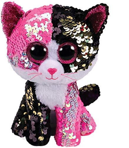 Malibu Pink/Black Sequin Cat