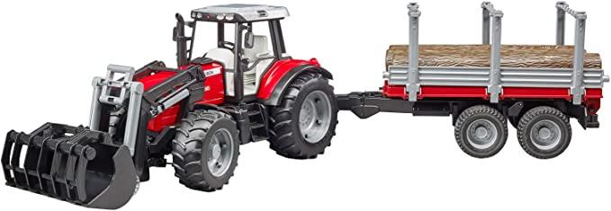 Massey Ferguson 7480 w/ Logging Trailer