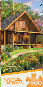 MasterPieces Great Outdoors Cabin with Cat 500pc Puzzle