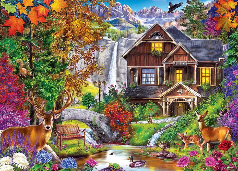 MasterPieces Signature Collection Hidden Falls Retreat 1000pc Puzzle