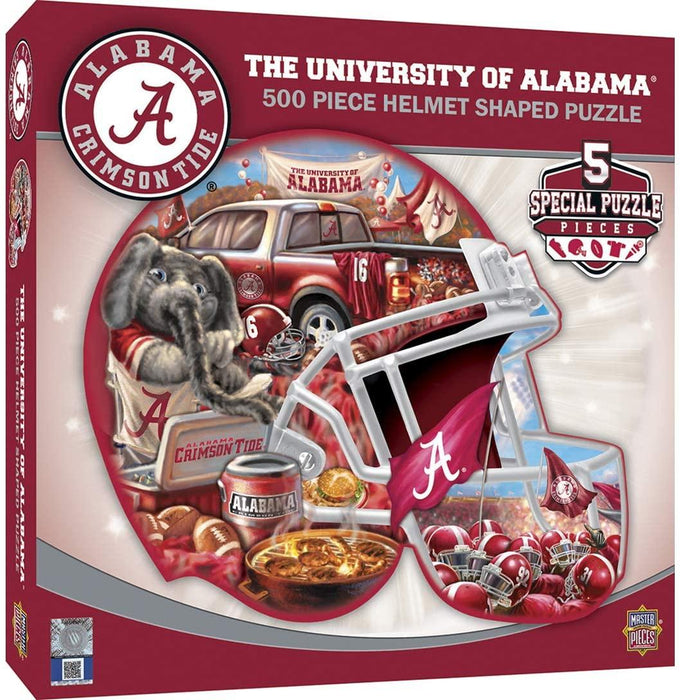 MasterPieces University of Alabama Helmet Shaped 500pc Puzzle