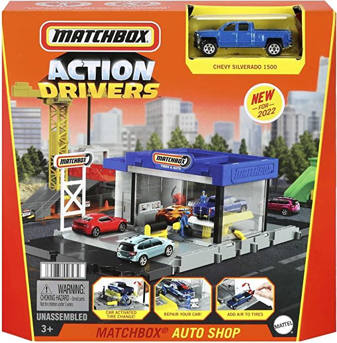 Matchbox Chevy Silverado 1500 Auto Shop Playset
