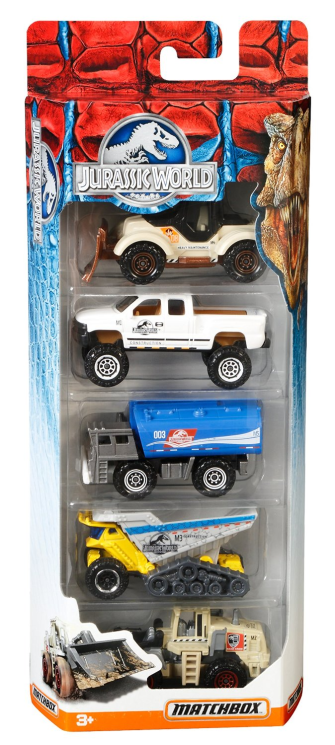 Matchbox jurassic 2024 park 5 pack