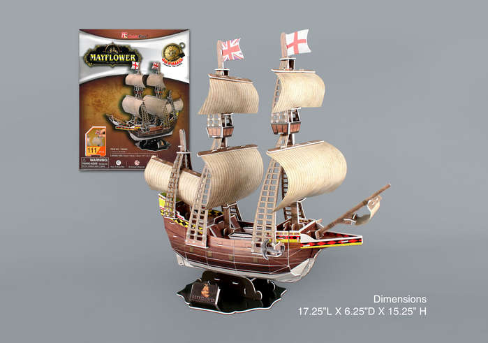Mayflower 3D Puzzle 111 pcs
