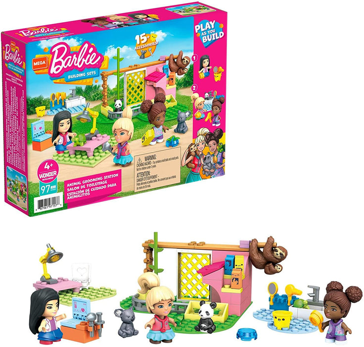 MegaBloks Barbie Animal Grooming Station Set
