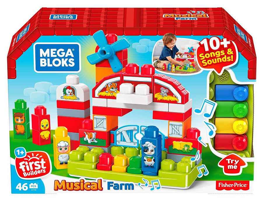 Mega Blocks 46pc Musical Farm