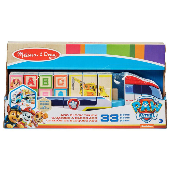 Melissa & Doug PAW Patrol Wooden ABC Block Truck