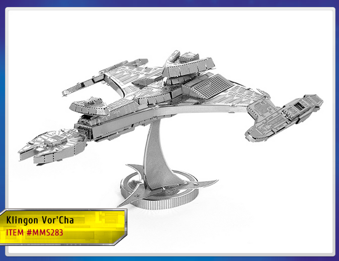 Metal Earth Star Trek TNG Klingon Vor'cha Class Cruiser