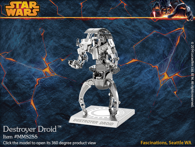 Metal Earth Star Wars Destroyer Droid Model
