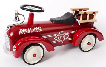 Metal Firetruck Speedster Ride On Toy by Schylling