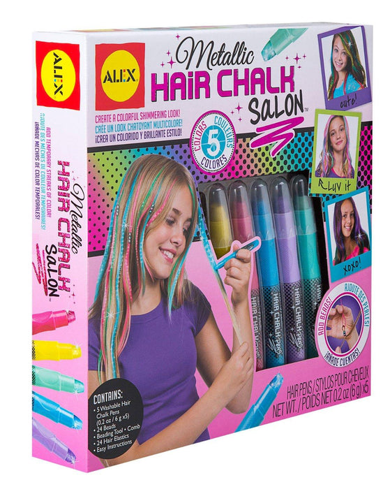 Metallic Hair Chalk Salon