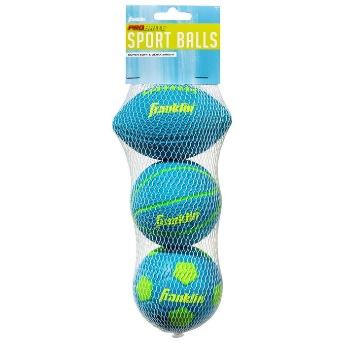 Micro Pro Brite Foam Ball 3-Pack Assorted