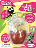 Micro Terrarium Pink Polka Dot Splash
