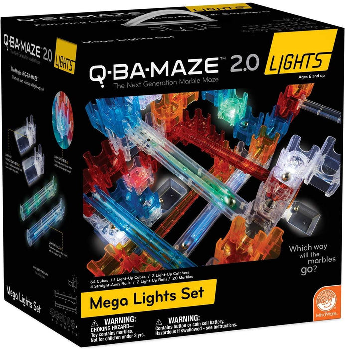 MindWare Q-BA-Maze 2.0 Lights: (Mega Set)