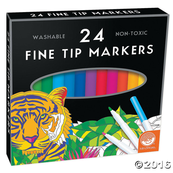 MindWare's Fine Tip Markers: Set of 24