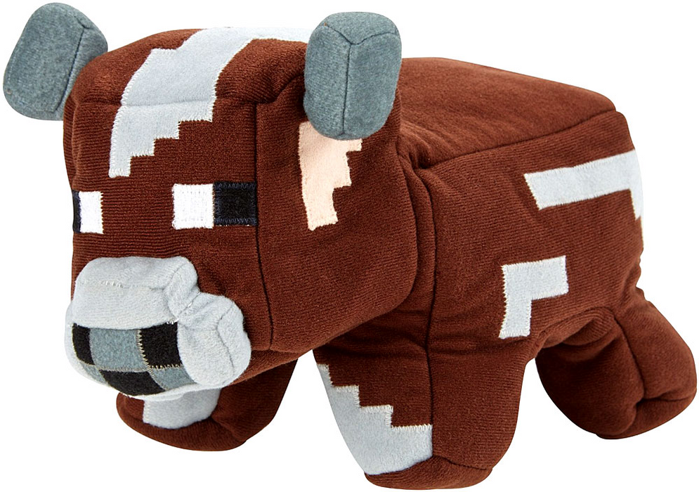 Minecraft Reversible Plush Cow-to-Raw-Beef
