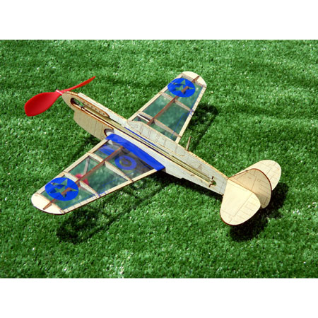 Mini Model U.S. Warhawk Balsa Flying Plane