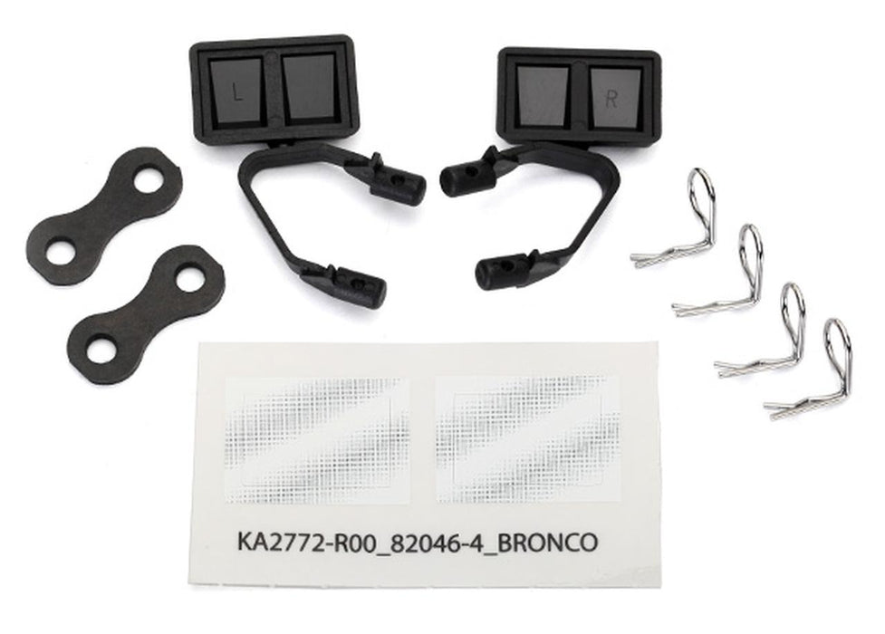 Mirrors Side Black L/R Retainers