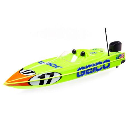 Miss GEICO 17" Power Boat Racer Deep-V RTR with SMART Charger & Battery