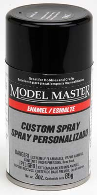 Model Master Spray Black Semi-Gloss 3 oz
