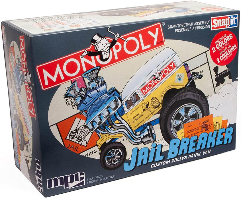 Monopoly Jail Breaker Willys Panel Van Snap Model